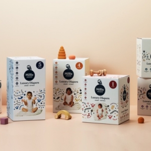 Millie Moon，一款旨在帮助父母享受生活点滴的豪华纸尿裤和湿巾产品